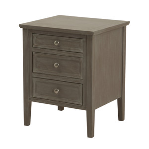 Serene Three Drawer Bedside Table