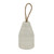 Marble Ribbed Doorstop shown at a slight angle, highlighting the ribbed marble surface
