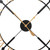 Black And Gold Skeleton Wall Clock