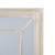 Close-up of the Large Washed Wood Framed Window Wall Mirror's corner joinery and wood grain