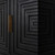 Lennox Black 2 Door Small Sideboard Cabinet