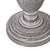 Close-up of the Metis Urn Table Lamp's base and weathered finish