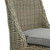 Close-up of Amalfi outdoor dining chair weave