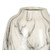 Close-up of the Marble Olpe vase showing swirling black veins against the glossy white glaze