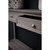 Close-up of the Serene 4 Drawer Console Table's open drawer styled with lanterns and a vase