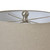 White Ceramic Pot Lamp With Linen Shade