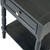 Close-up of the Contour 1 Drawer Side Table's panelled drawer front and metal knob