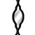 Decorative Hanging Black Mirror Quarterfoil