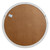 Rear view of the Washed Wood Round Window Mirror showing wall-mounting hardware