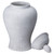 Darcy large stone ginger jar shown with the domed lid removed, revealing the open neck