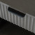 Close-up of the Reed 1 Drawer Cabinet's fluted drawer front and recessed handle