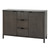 Reed Three Drawer Two Door Cabinet