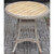 Provence Outdoor Bistro Table shown from above on a patio