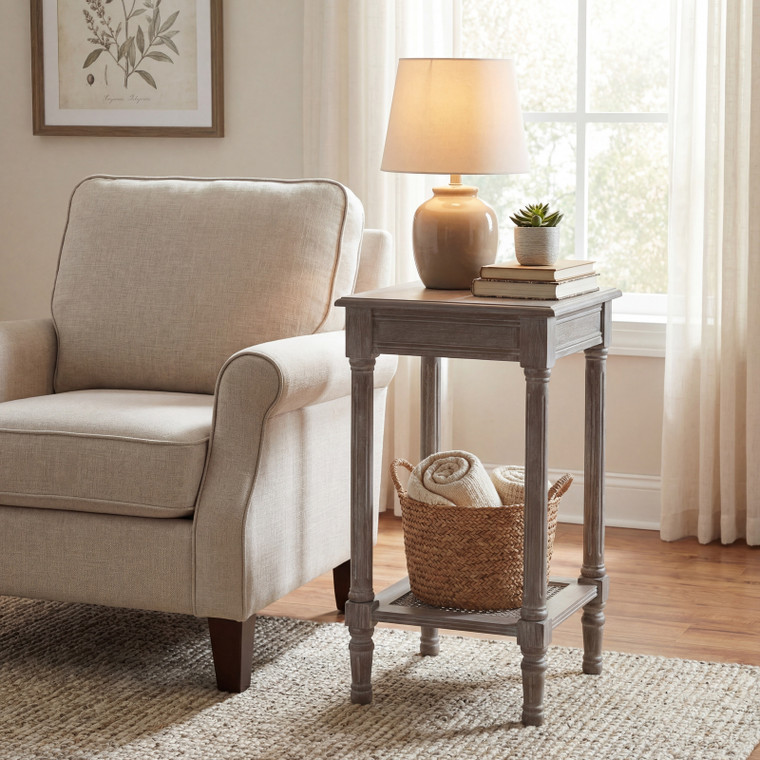 Serene Rattan Small Side Table