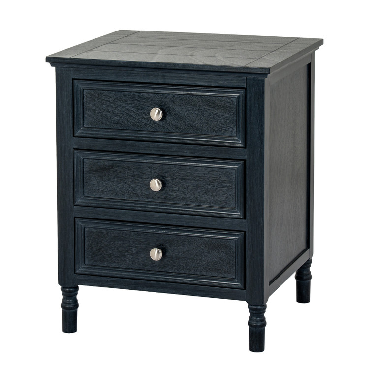 Contour 3 Drawer Side Table