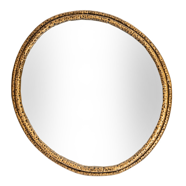 Nahla Large Wall Mirror With Dimpled Frame