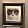 framed snowshoe cat print