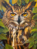 Eyes in the Leaves by Walter Stanford 36x48 painting
