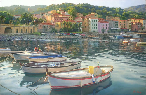 Rio Marina, June Carey original painting