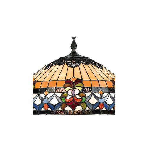 Belle Fleur Stained Glass Tiffany-Style Floor Lamp Belle Fleur Stained Glass Tiffany-Style Floor Lamp