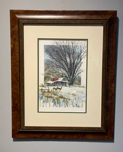 Framed Luke Buck painting
