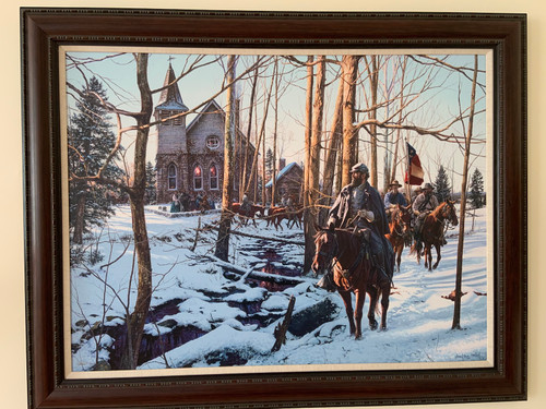 The Christmas Carol by John Paul Strain - Executive Canvas Framed