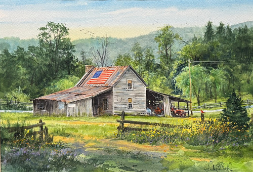 The Barn House by Luke Buck - original painting