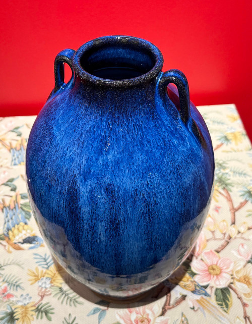 Opal Blue Tang Vase by Ben Owen III