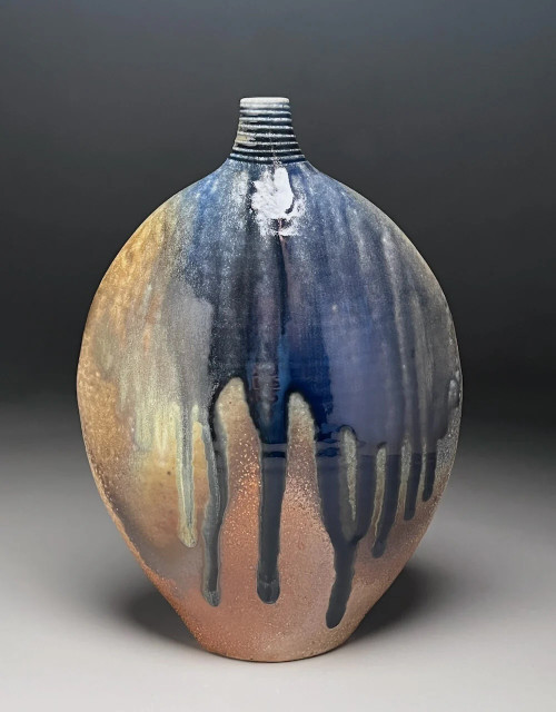 Lily Vase in Chinese Red by Ben Owen III