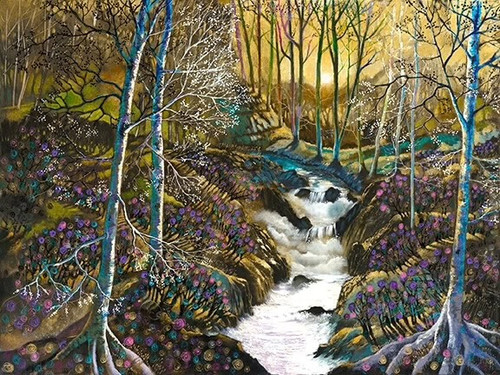 Golden Hour 36x48 original painting by Ford Smith