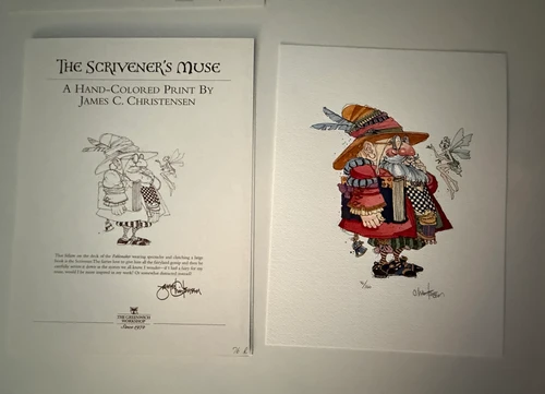 FLIGHT OF THE FABLEMAKER, James Christensen PRINT and Remarque