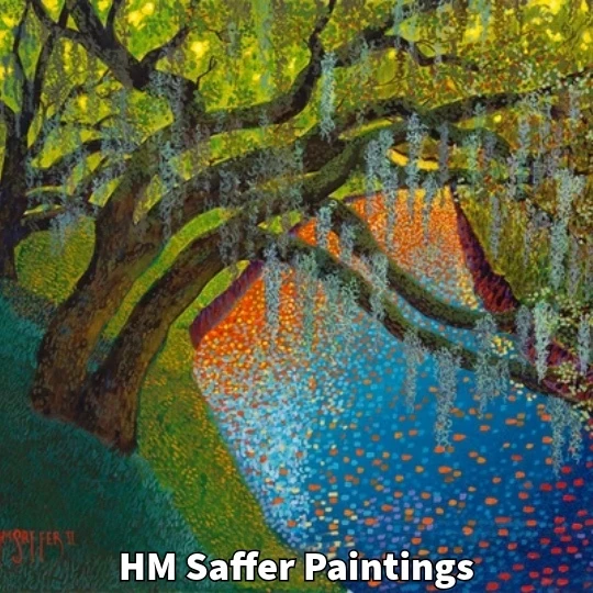 pointilists and calming paintings by hm Saffer