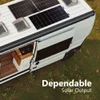 Sunman eArc 100W Semi-Flexible Solar Panel - Perc Cells - Frameless - Junction Box underside