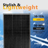 Exotronic 120W Horizon Fixed Solar Panel - G12 Mono-PERC Cells - Black Frame