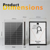 Exotronic 130W Fusion Fixed Solar Panel - N-Type TOPCon Cells - Black Frame