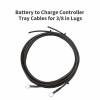 Renogy 2m / 8.3mm² (79 Inch / 8 AWG) Renogy Solar Tray Cables Connecting Charge Controller To Battery