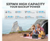 BLUETTI EB55 Portable Power Station | 700W 537Wh LiFePo4