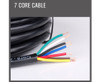 7 Core Wire Cable Trailer Cable Automotive Boat Caravan Truck Coil V90 PVC - 30M
