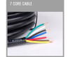 7 Core Wire Cable Trailer Cable Automotive Boat Caravan Truck Coil V90 PVC - 50M