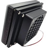 High Airflow Canopy Vent Fan with 2-Layer Foam Filter - Black