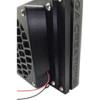 High Airflow Canopy Vent Fan with 2-Layer Foam Filter - Black