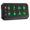 8 Gang Switch Panel with RGB, Fuse Box and Bluetooth Phone  App Control