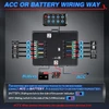 Mictuning 8 Gang Switch Pod Panel with RGB, Fuse Box and Bluetooth Phone  App Control