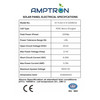 Amptron 100W 12V Semi-Flexible Perc-Shingled Solar Panel with ETFE Coating