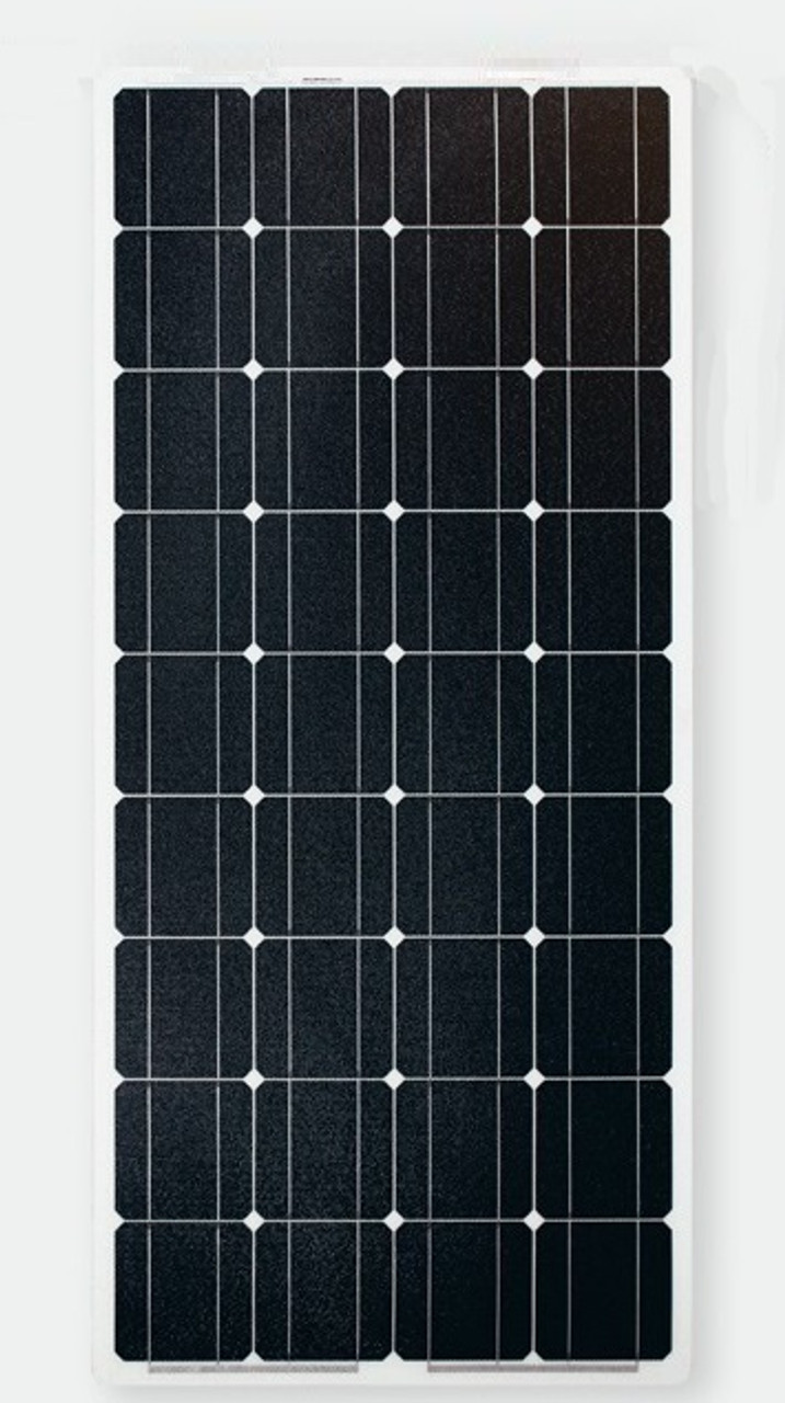 Sunman eArc 100W - Semi-Flexible Solar Panel - Frameless - Junction Box underside