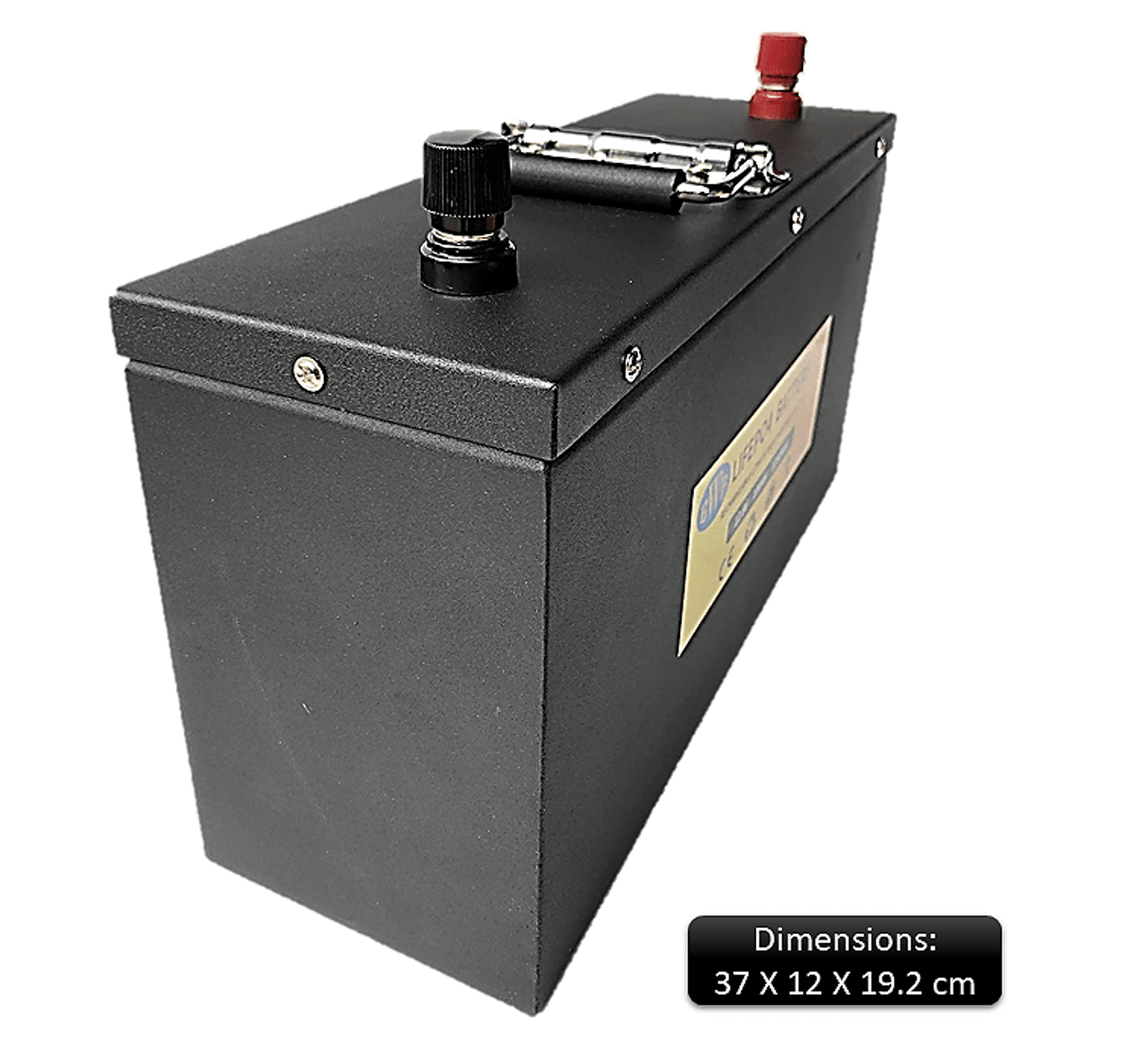 BWB 12.8V 100Ah 1280WH Lithium Iron LiFePO4 Deep Cycle Battery Stainless Powder Coated SLIM Box