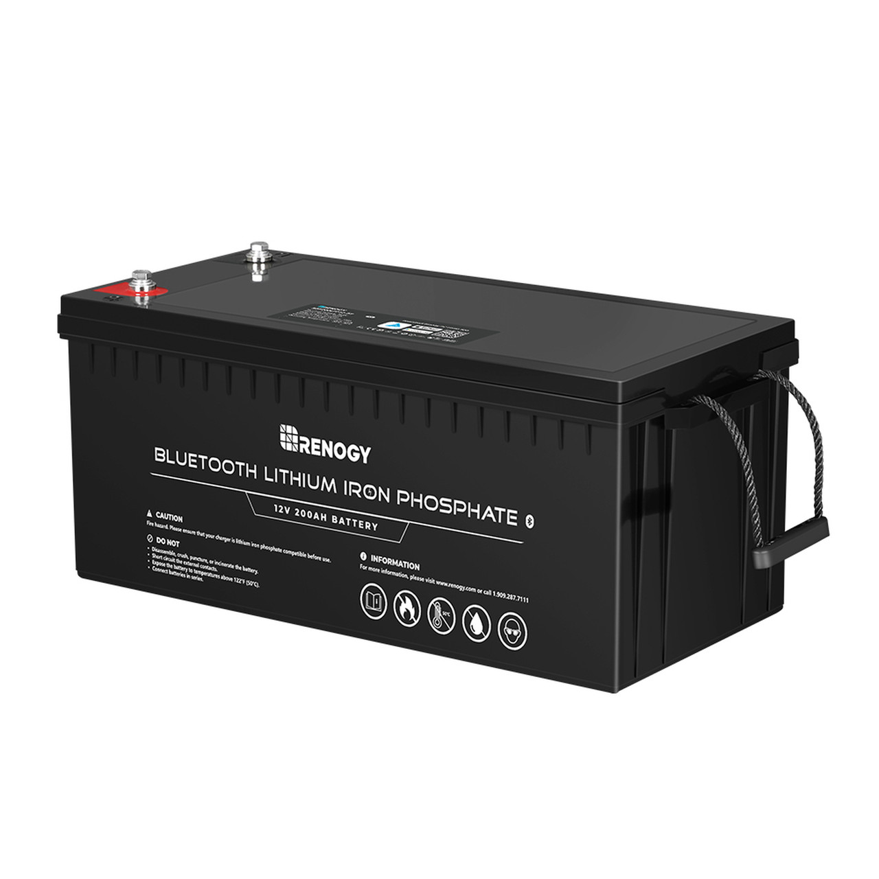 Renogy 12V 200Ah Lithium Iron Phosphate (LiFePo4) Battery with Bluetooth | 2000 Cycles
