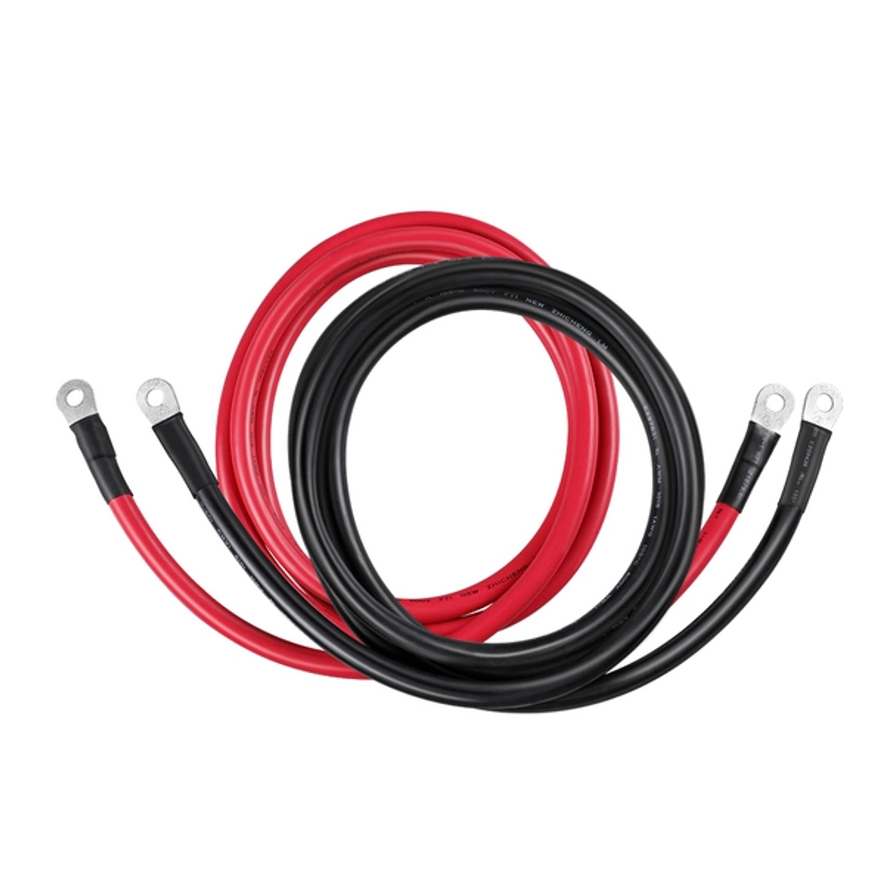 Renogy 2.4m / 50mm² (8Ft / 1AWG) Inverter Cable Leads for 3/8In Lugs