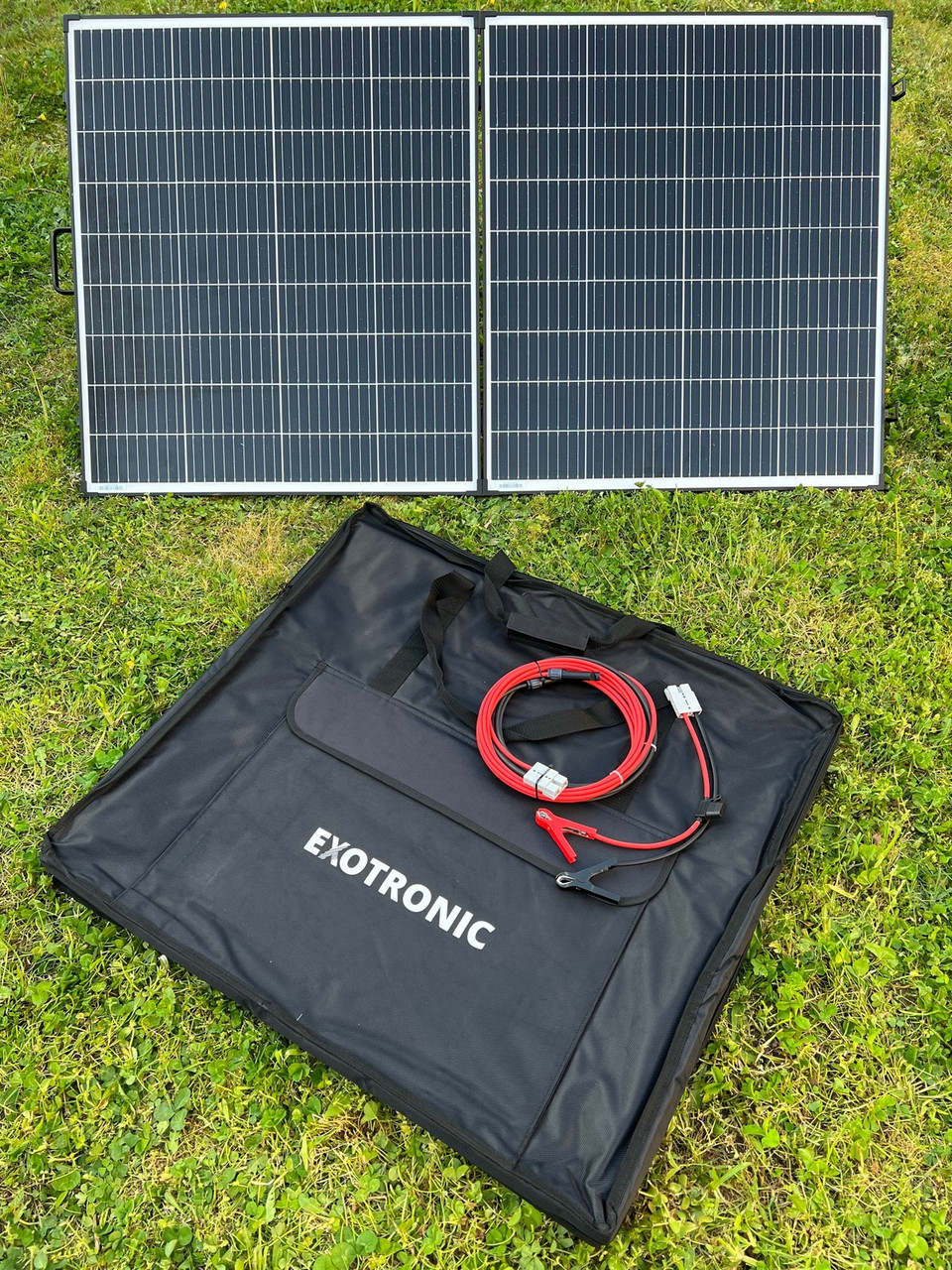 Exotronic 200W Portable Folding Solar Panel - No Regulator - Suitable for DC2DC