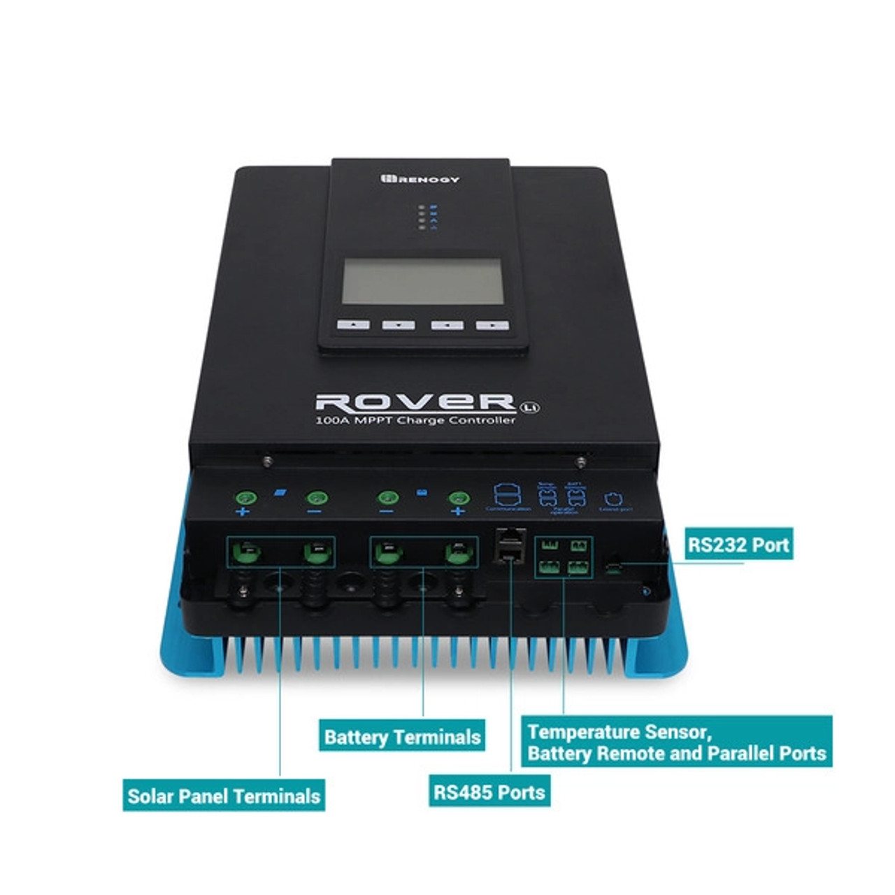 Renogy Rover Li 100A 12/24/36/48V MPPT Solar Charge Controller + Renogy ONE + BT-1 Bluetooth Module